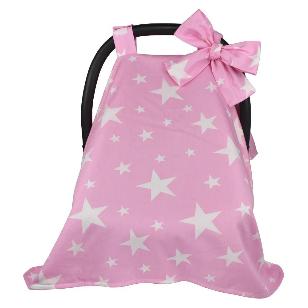 Младенческая балдахин на автолюльку крышка звезда шеврон дизайн Хлопковое