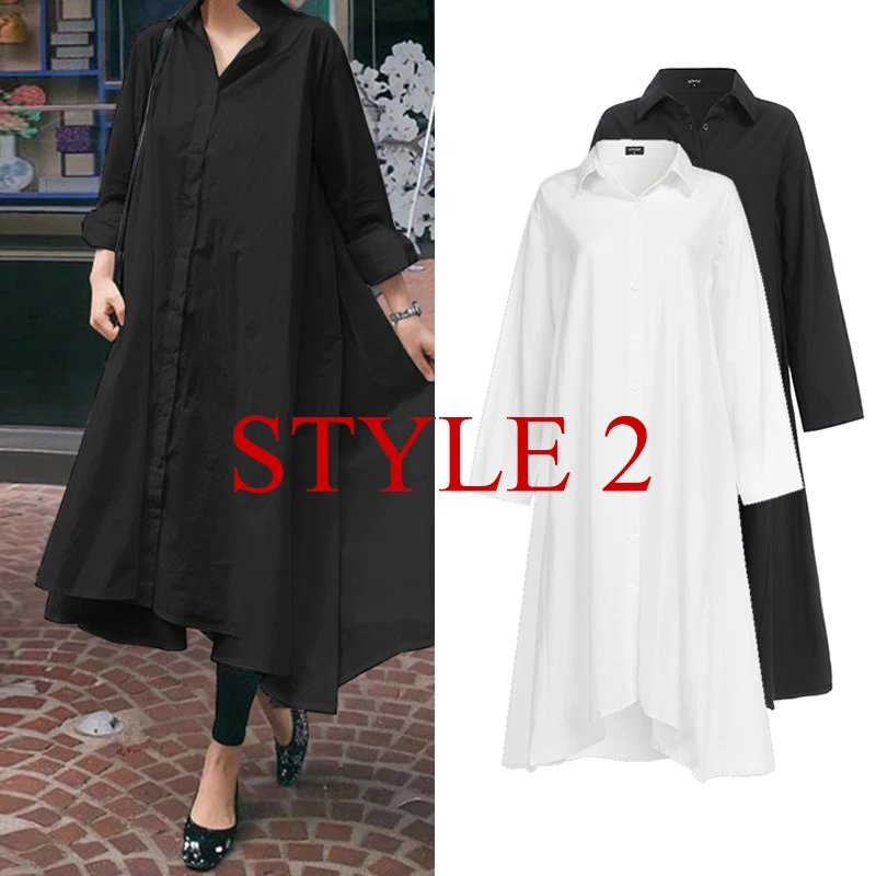 Платье-рубашка VONDA женское с длинным рукавом пикантное вечернее повседневное