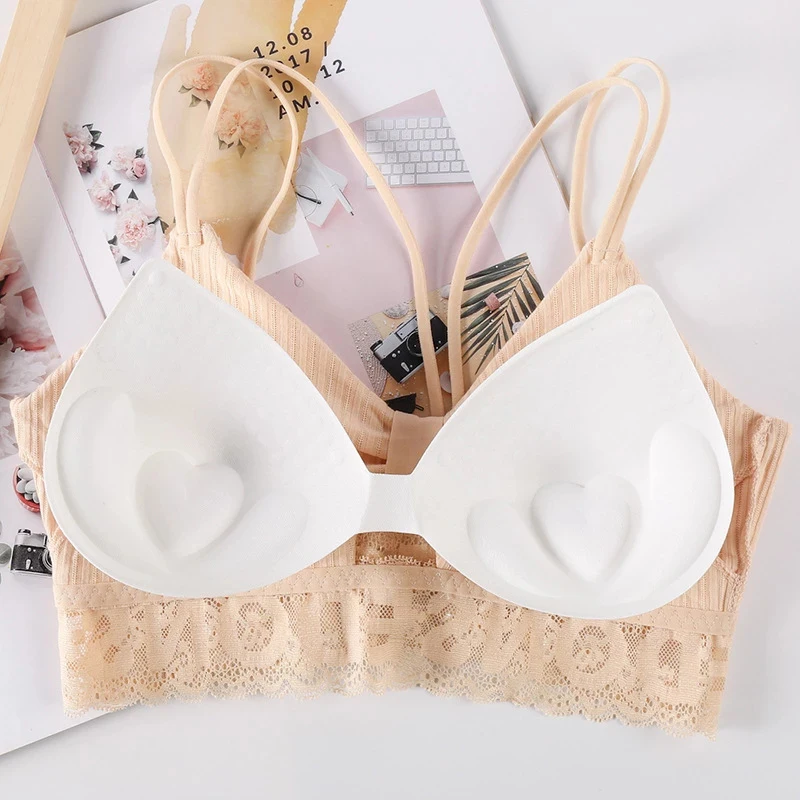 

Cotton Bra Sexy Lace Bra Brathable Sport Bra Running Push Up Gym Fitness Yoga Suit Underwear Women Bra Seamless Crop Top Female
