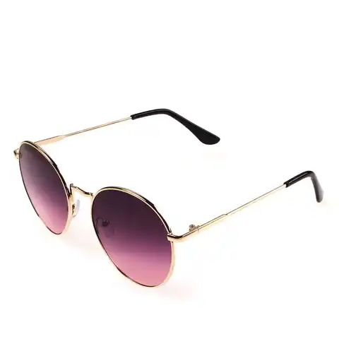 Очки солнцезащитные женские Pretty Mania, брендовые дизайнерские солнечные очки круглые в тонкой металлической оправе
