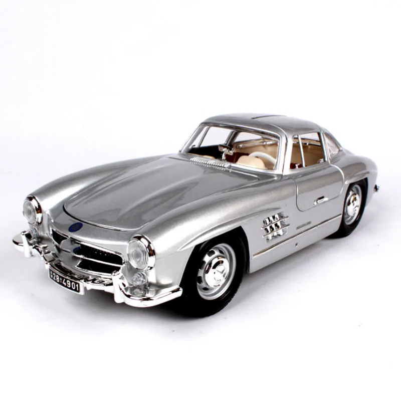 1/18 Масштаб литья под давлением 1954 классическая модель автомобиля 300SL высокая