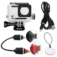 diving rechargeable waterproof shell motorcycle charging waterproof cover usb cable for gopro hero 43 3 camera accessories