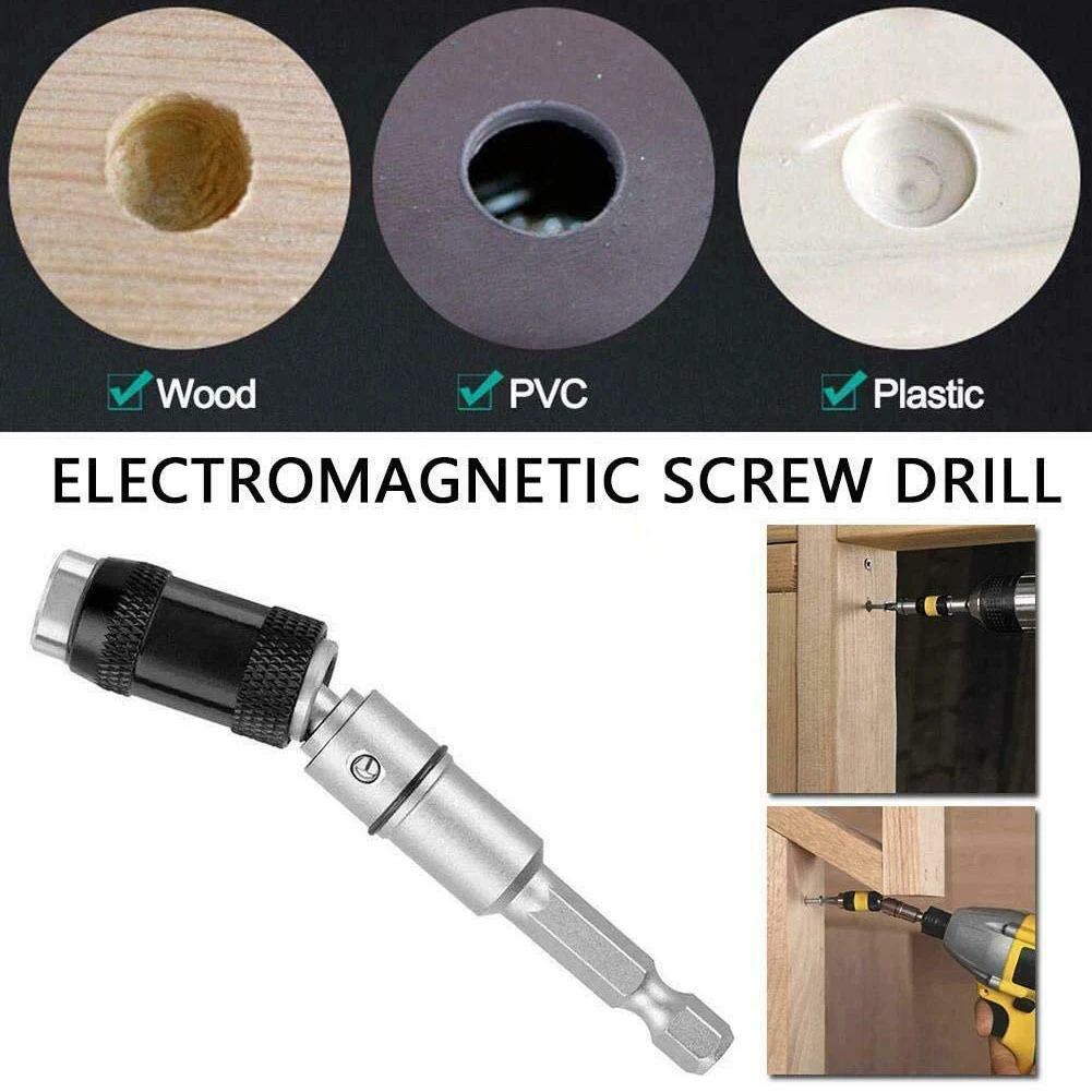 

Quick Change Locking Bit Holder 1/4" Non Magnetic Screw Drill Tip Drill Screw ToolDrive Guide Drill Bit Extensions Dropshipping