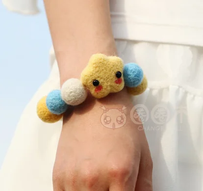 Звезда Любовь мультфильм Животные набор шерсти для рукоделия шерстяной войлок