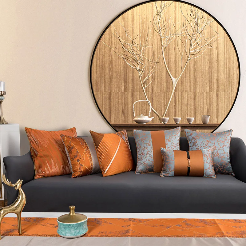 

2021 new new Chinese style pillow office living room bedroom furniture factory mahogany sofa cushion Chinese style pillow