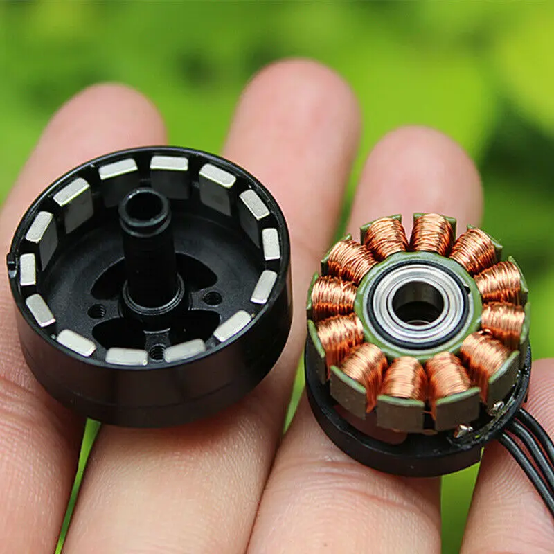 Микро Мини 2208 PTZ бесщеточный двигатель NdFeB DC 12V 260KV маленький крошечный двойной