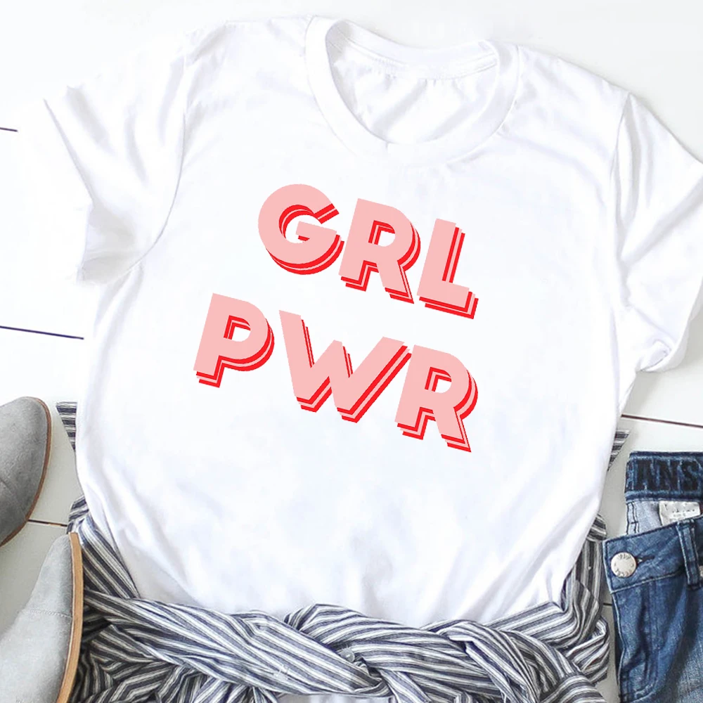 

Women Girl Power Fashion Letters Feminist Cute Print T-Shirt Tee Shirt Female Tees Clothes T Shirt Graphic Print T-shirts