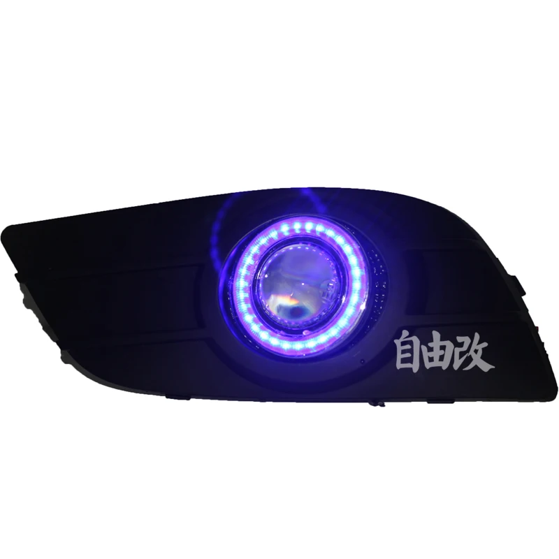 

Eosuns Cob Angel Eye Led Daytime Running Light Drl + Halo Fog Light + Projector Lens + Fog Lamp Cover for Mazda Premacy