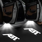 Светильник для дверей автомобиля, белая, с логотипом ABT, Для ABT, A6, A5, S5, RS5, A1, A3, A4, B8, A7, A8, Q5, Q7, TT, RS, RS8, RS7, RS6, RS4, S3, S4, S6, ABT, 2 шт.