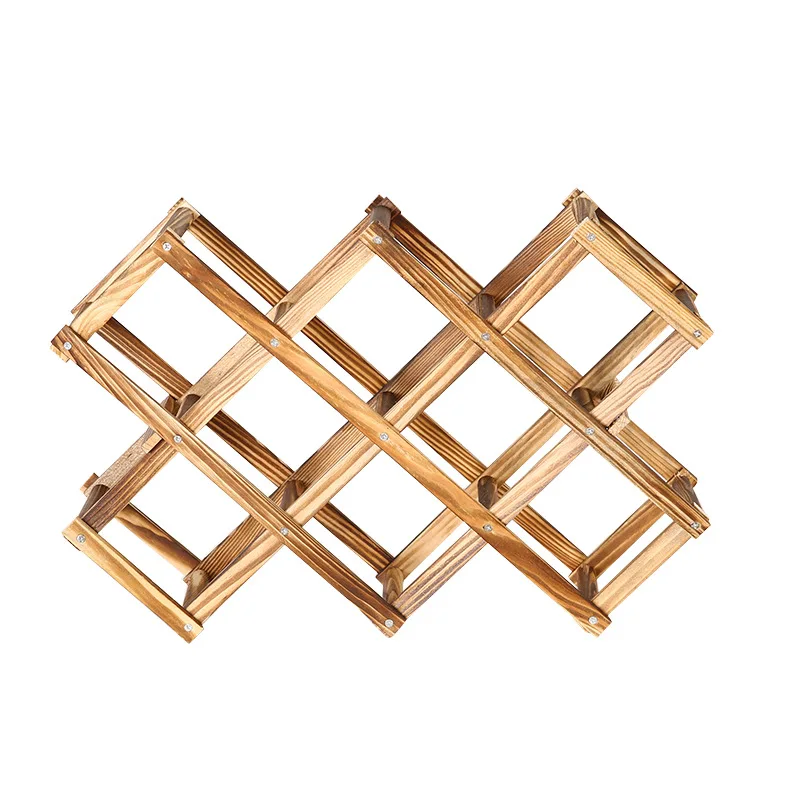 

Wein Rack Holz Wein Flasche Halter Kreative Praktische Faltbare Dekorative Schrank Rotwein Display Lagerung Racks