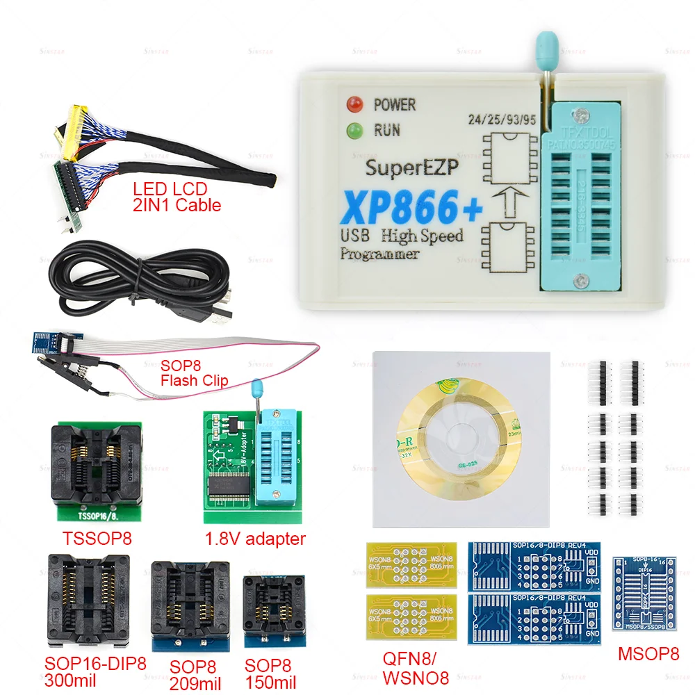 Заводская цена! 2022 новейшая версия XP866 + высокоскоростной USB SPI программатор с