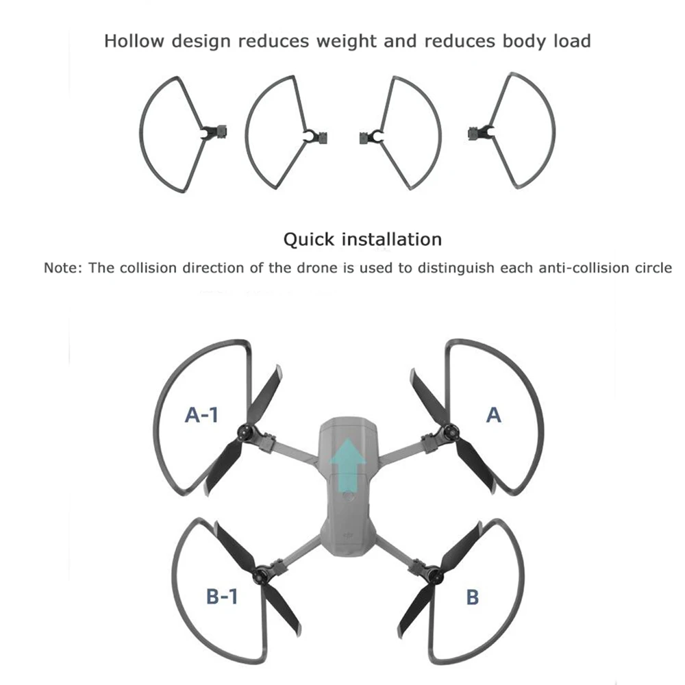 

Защита пропеллера, складной комплект шасси для дрона DJI Mavic Air 2, защита от столкновений, буферное защитное кольцо, аксессуары