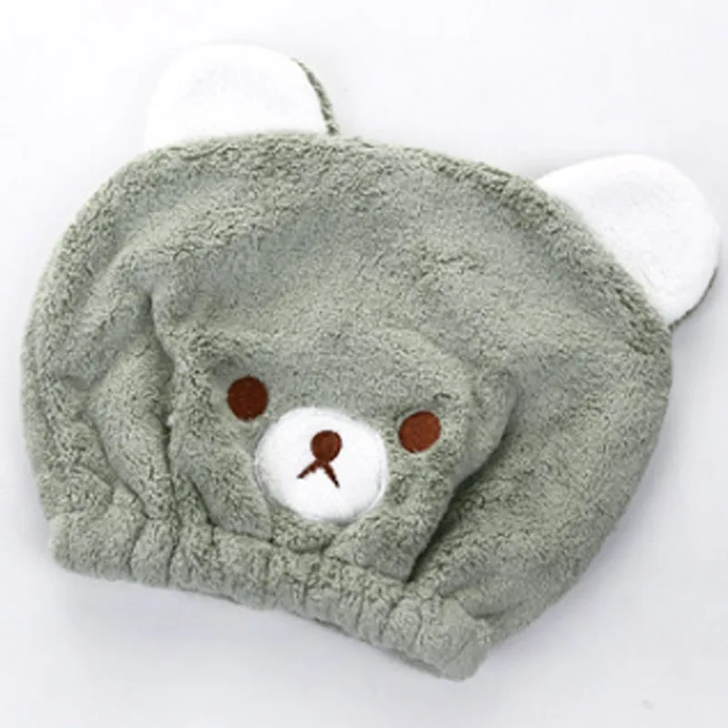 

Аксессуары для ванны ультра-мягкое сильное впитывание длинное бархатное милое полотенце для сухих волос с животными Детские товары шапка д...