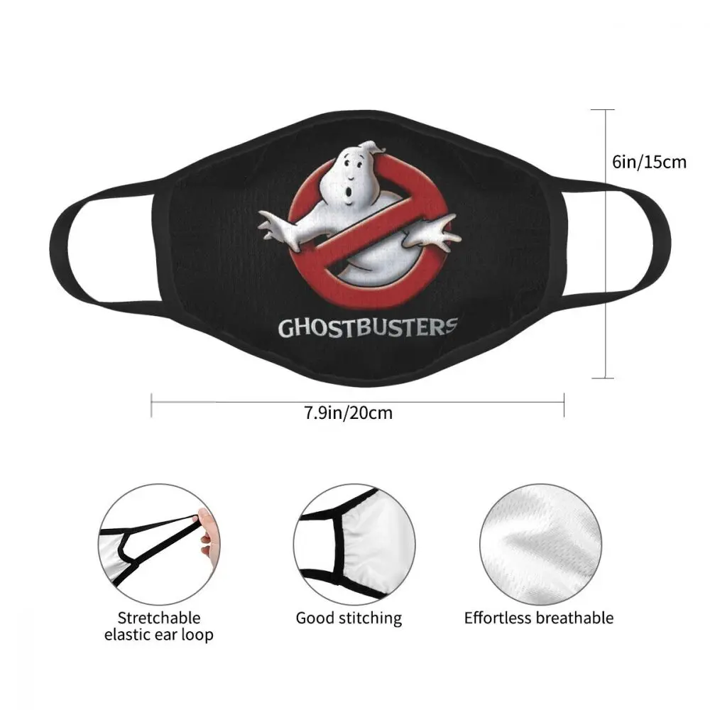 

Ghostbusters Pattern Face Mask Scarf Mascarilla Mascarar, adult mask, washable, reusable