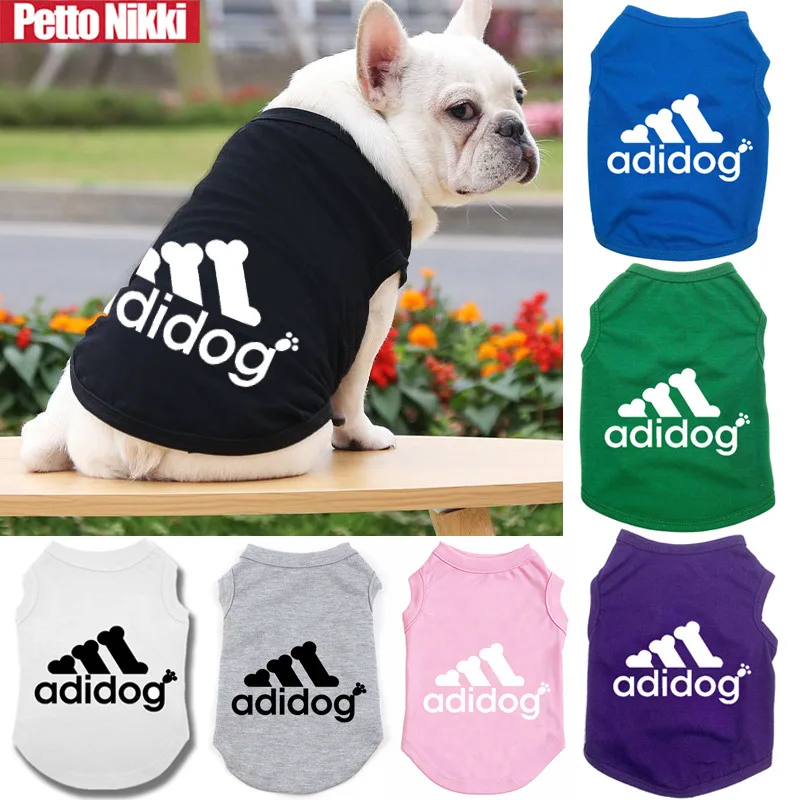 

Spring and summer pet vest comfortable dog clothes solid dog vest T-shirt cat vest
