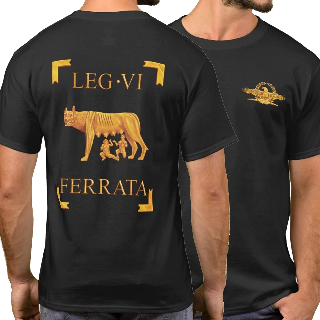

Wolf Ferrata Vicsila T-shirt, captain of the 6th Legion of the Roman Empire. Summer cotton short sleeve O-neck men's T-shirt
