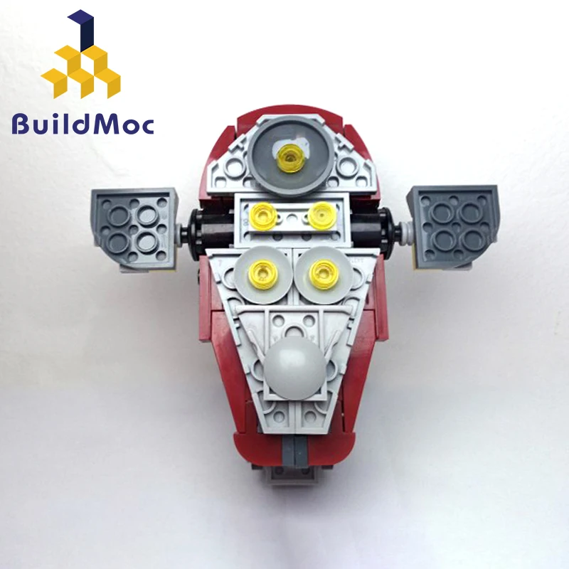 

BuildMOC Star Movie Mini Universe New Slave I Spaceship Space Weapon Model Building Blocks Slave one Bricks Children Toys Gifts