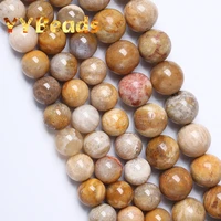 natural chrysanthemum stone beads round loose charm beads for jewelry making diy bracelets necklaces accessories 4 6 8 10 12mm