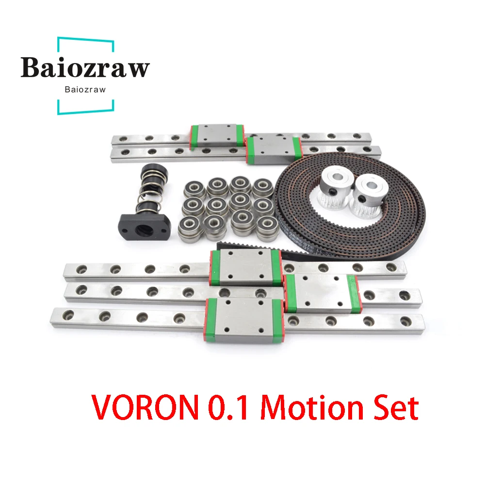 VORON 0 1 Motion Set GT2 LL-2GT RF открытая лента 2GT 20-зубчатый шкив подшипник MGN7H линейная рейка