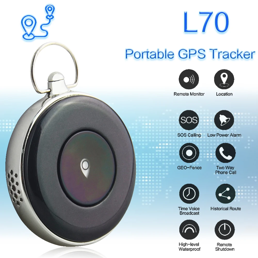 L70 нано gps трекер для детей ожерелье с функцией sos домашних животных в реальном