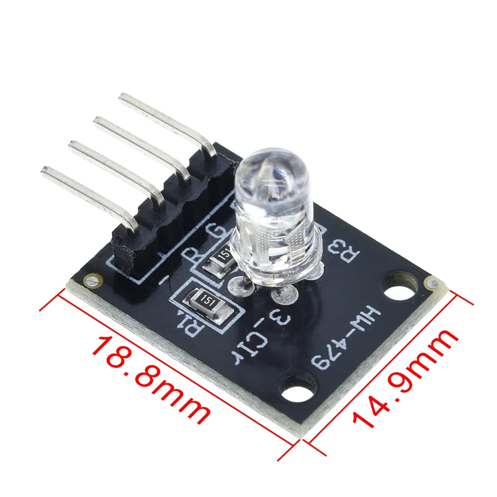 Умная электроника FZ0455 4pin кейс KY-016 три Цвет s 3 цвета RGB LED Сенсор модуль для Arduino DIY