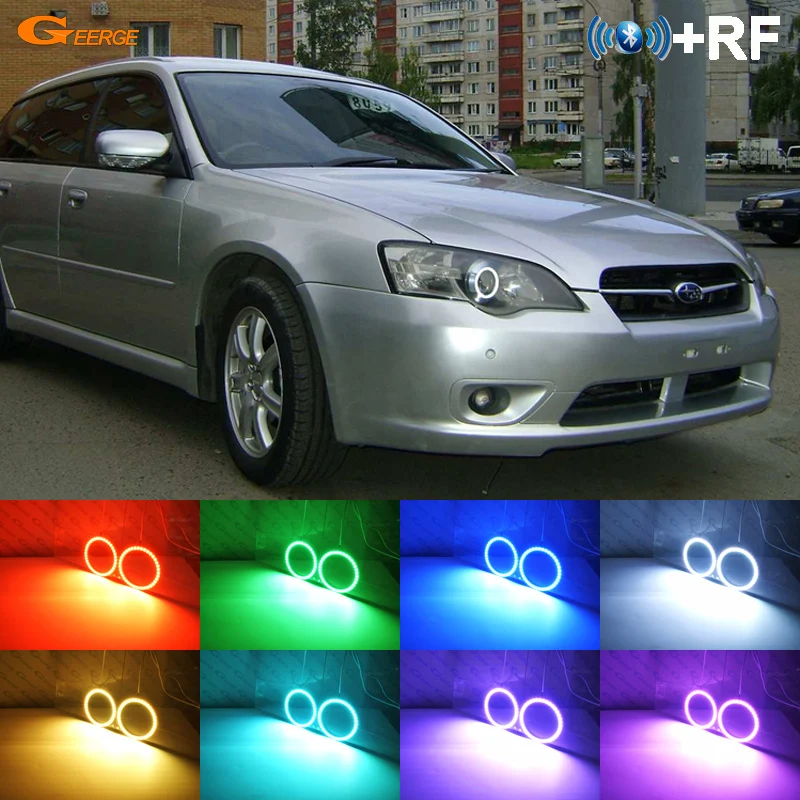 

For Subaru Legacy B4 Liberty IV 2004 2005 2006 RF Remote BT App Multi-Color Ultra bright RGB LED Angel Eyes kit halo rings