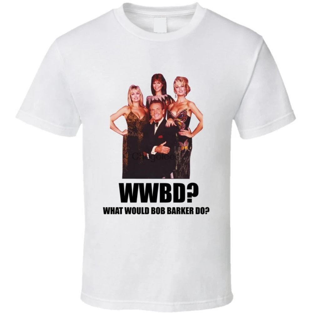 Что бы сделал Боб Баркер забавная Ретро ТВ футболка с забавными играми | Мужская
