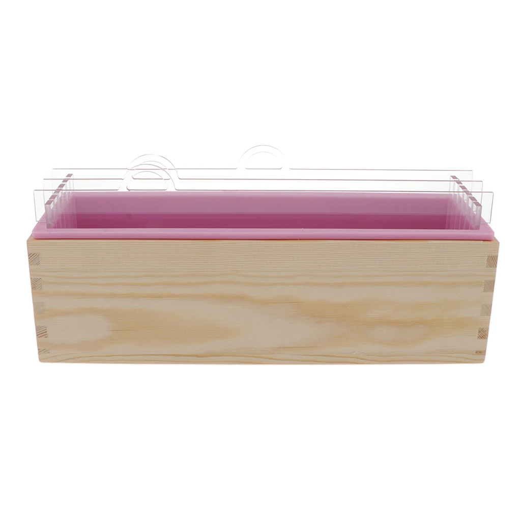 Rectangle Wood Box Silicone Soap Mold DIY Candle Tool For Toast Loaf Baking | Дом и сад