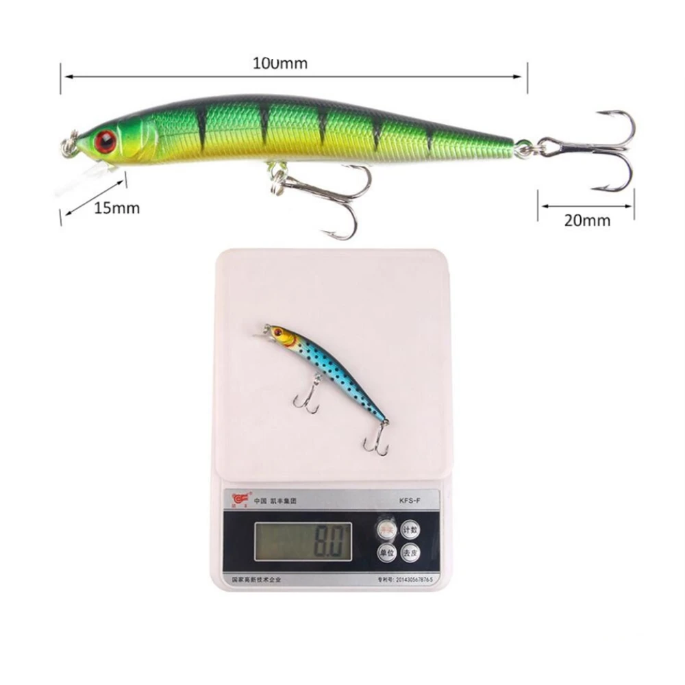 5 шт./лот приманки в виде гольяна 10 см 8 г троллинговая искусственная жесткая