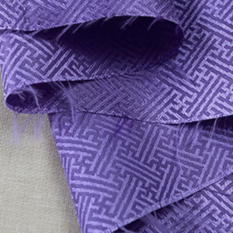 Маленькая ромбовидная атласная жаккардовая ткань японская для одежды Ширина 1 5