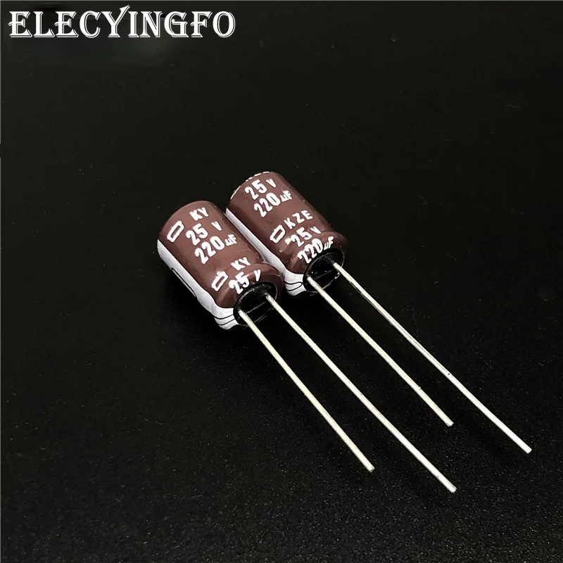 50 шт. 220 мкФ 25V220UF NIPPON NCC KY серия KZE 8x12 мм низкое сопротивление 25V220uF Алюминий
