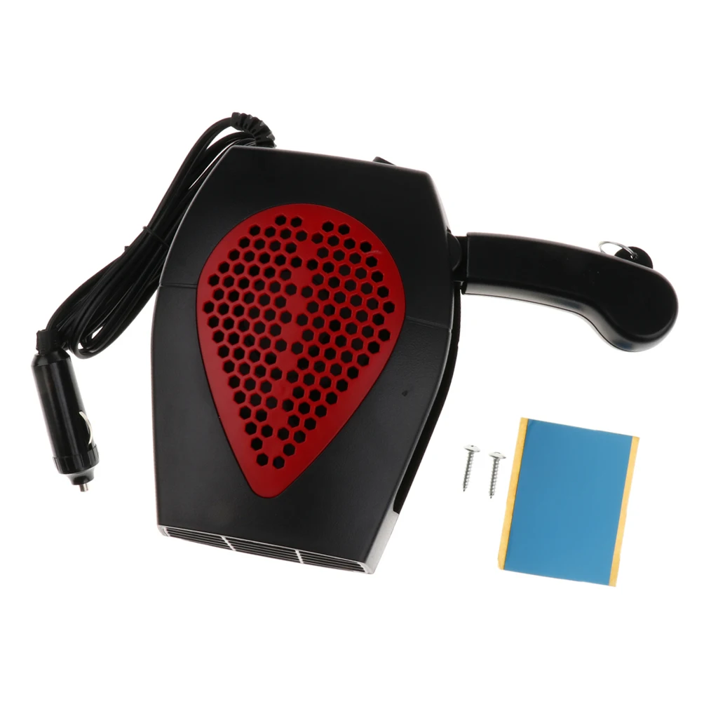 

Car Truck Auto Heater Hot Cool Fan Windscreen Window Demister 12V Black+Red