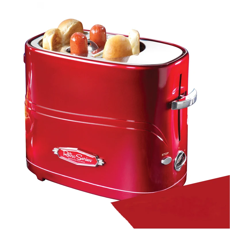 

Household Automatic Breakfast Making Machine American Mini Hot Dog Machine Bread/ Sausage Maker Toast Furnace