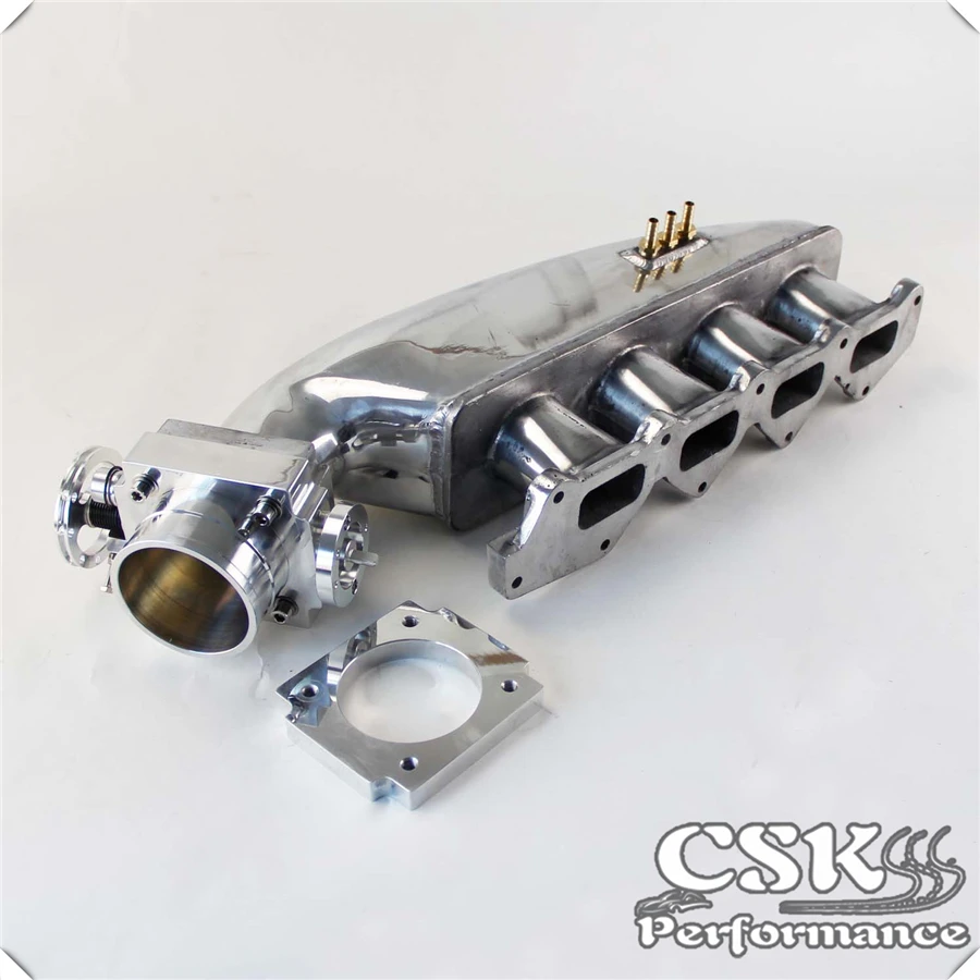 Впускной коллектор + Универсальный корпус дроссельной заслонки 80 мм для Mitsubishi EVO 1