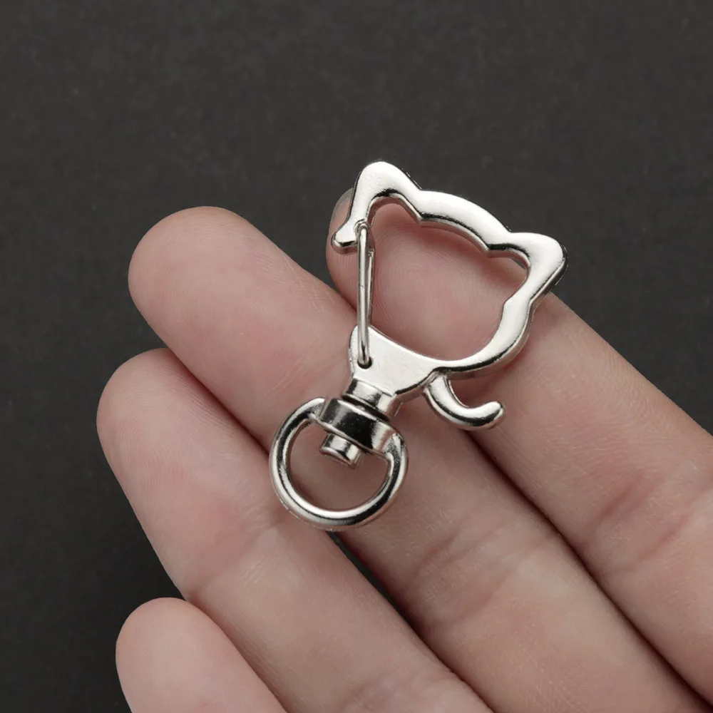 5 шт./лот брелок для ключей с милым котом Очаровательная цепочка застежкой