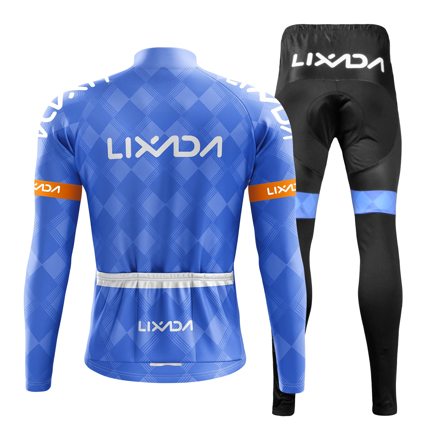 Man Cycling Clothes Set Windproof Long Sleeve Bicycle Jersey 3D Padded Pants Outdoor Running Sports Activewear Sportswear | Спорт и