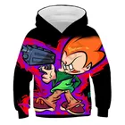 Детская толстовка с 3D-принтом пятница ночь, унисекс