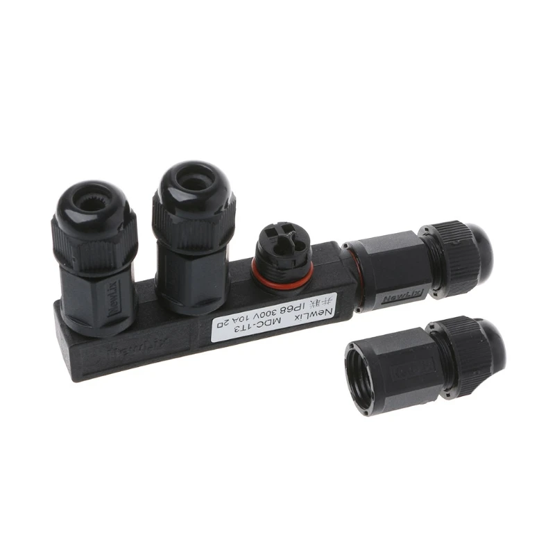 IP68 Водонепроницаемый Электрический винт разъем розетка провода адаптер 2 Pin 3