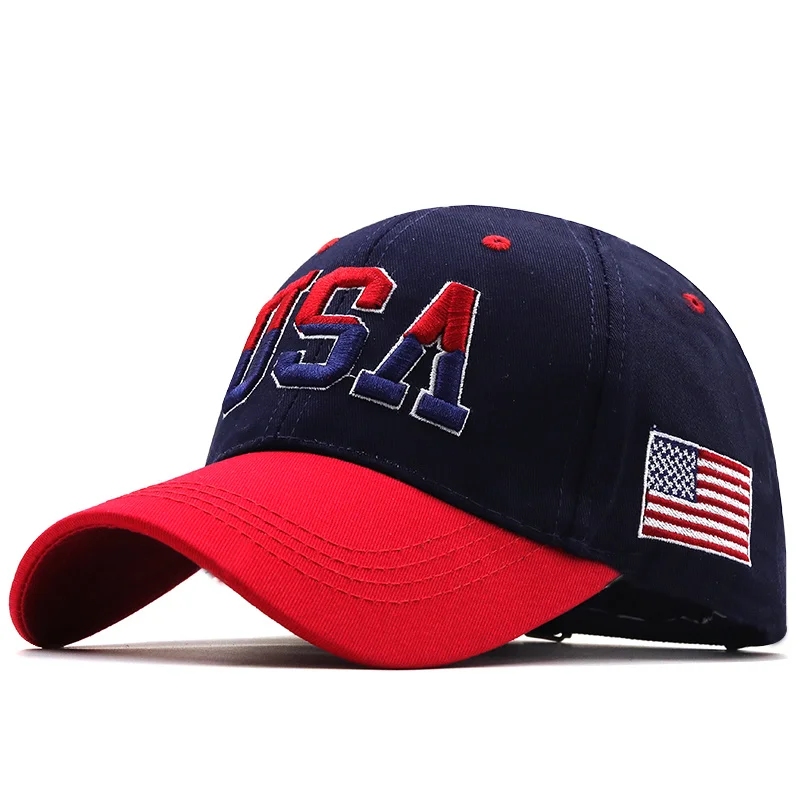New Brand USA Flag Baseball Cap For Men Women Cotton Snapback Hat Unisex America Embroidery Hip Hop Caps Gorras Casquette