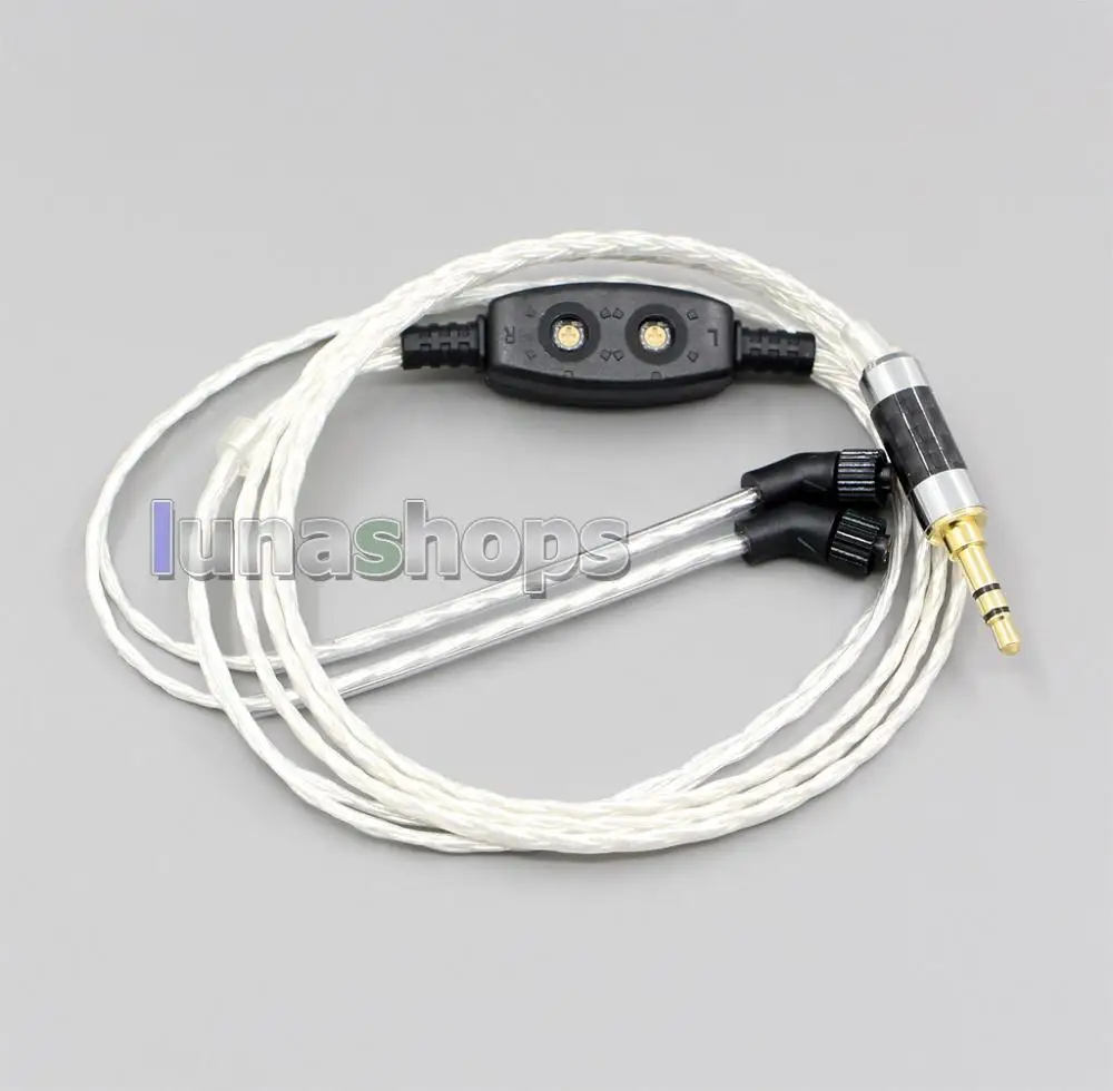 6N PCOCC + фото кабель из чистого серебра для JH Audio Sirens Roxanne JH24 LN004751|earphone cable|silver earphone