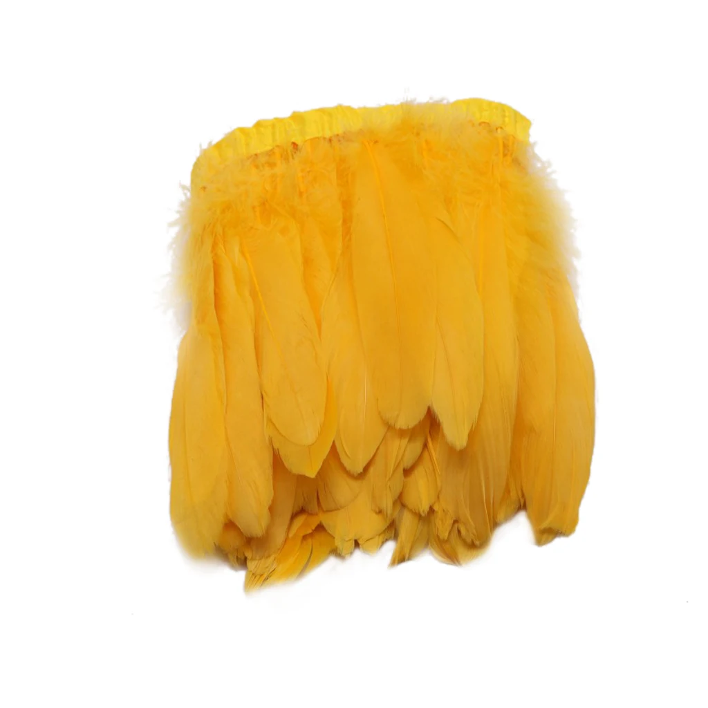 Отделка для шитья бахромой из гусиных перьев украшения свадебного костюма