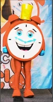 performance clock mascot costume halloween christmas cartoon character outfits suit advertising leaflets clothings