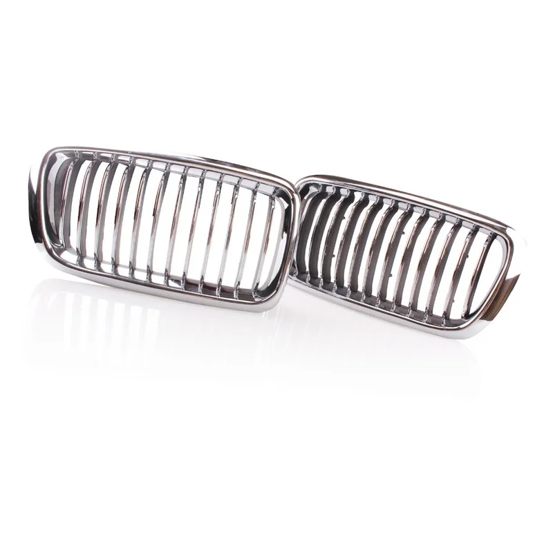 Серебристый левый и правый гриль для радиатора 2 шт. хромированная решетка BMW 7 Series