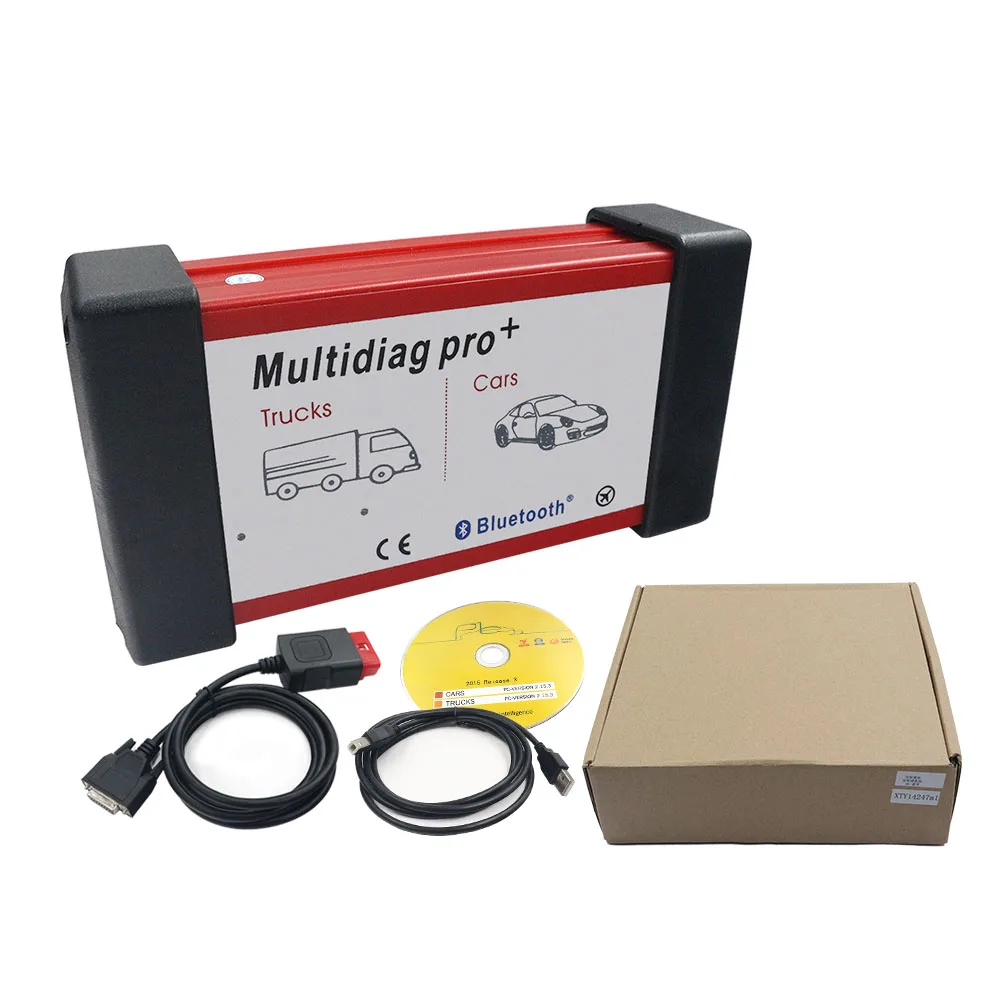 OBDII Scanner Relays Cars-Trucks Diagnostic Tool V3.0 Multidiag Double Green Board Real 9241 Chip TCS Bluetooth OBD2 Code Reader