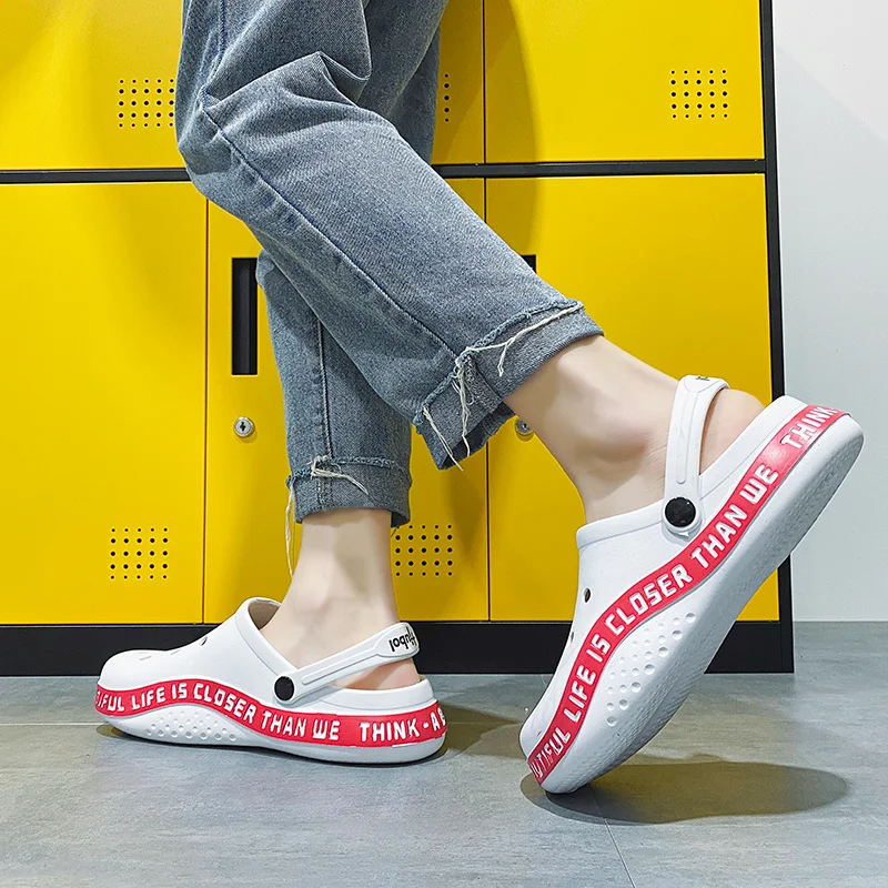 

2021 Hot Sale Summer Sandals Women Beach Sandals Non Slip Comfortable Lightweight Outdoor Sandals Man zuecos de mujer