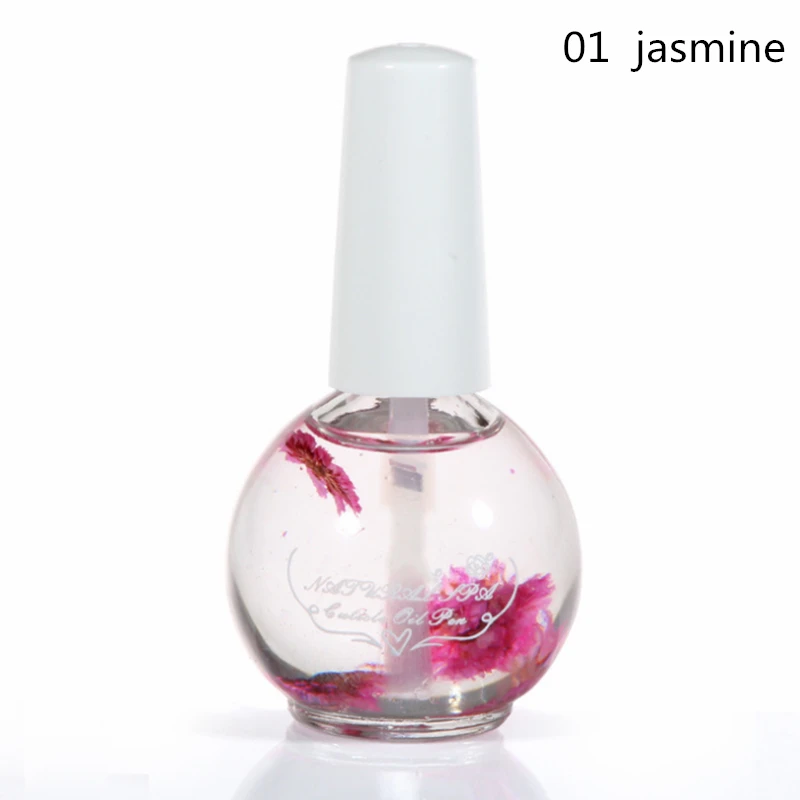 01 15ml Dried Flowers Nail Softener Nutritional Oil Cuticle Revitalizer Polish Repair Nail Skin Protector Treatment Nail Art Care - Цвет: 01