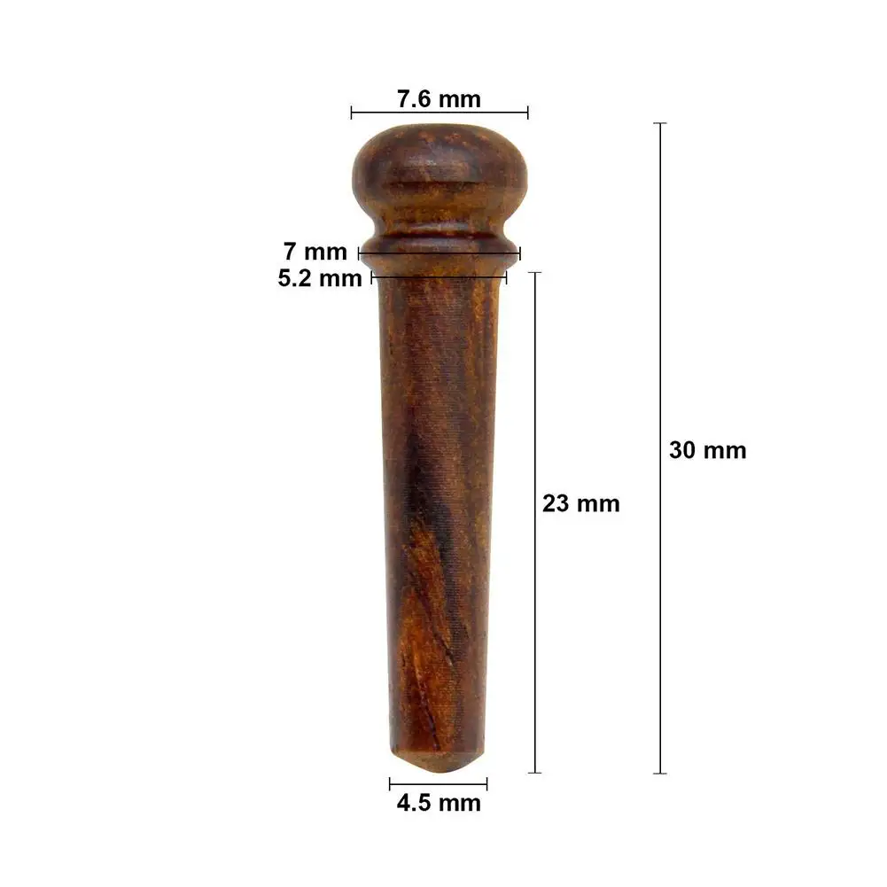

6 Pieces/lot Guitar Strings Nail Rosewood Metal Acoustic Guitar Bridge Pins Musical Stringed Instruments Guitar Parts Accessorie