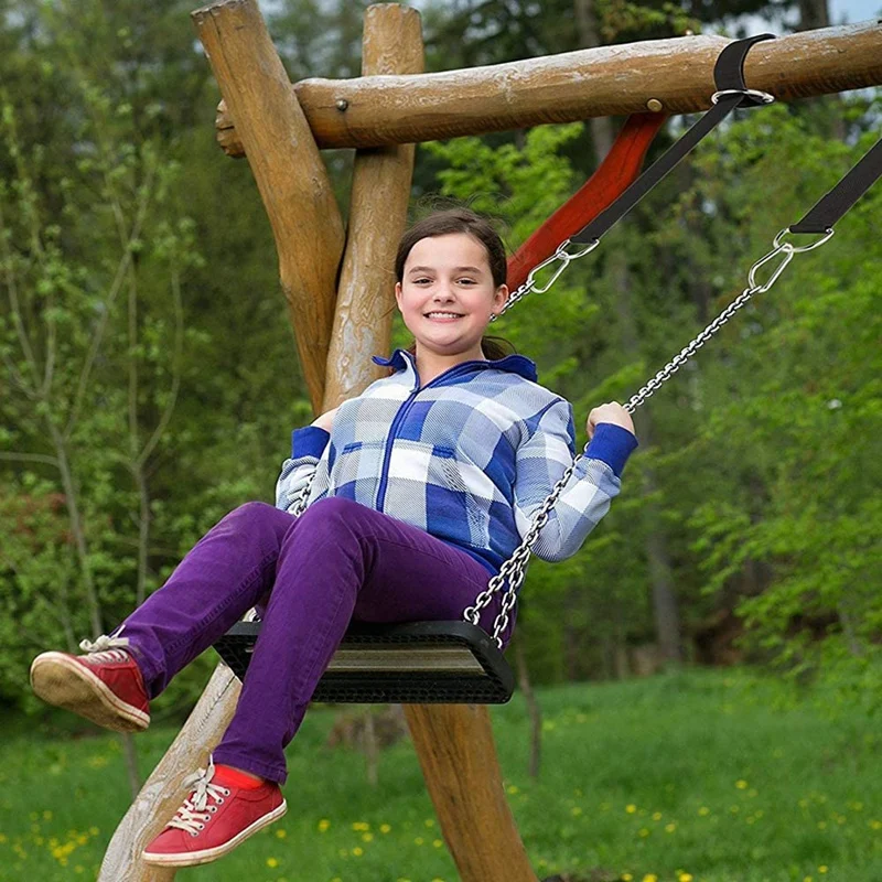 

Hammock Belt 5 Foot Sling Suspension with 2 Carabiners 2 Shaft Protection Pads and Swivel Ring