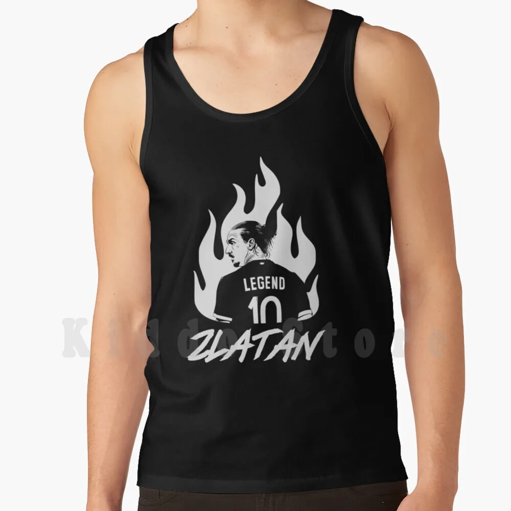 

Zlatan Ibrahimovic Tank Tops Vest 100% Cotton Ibrahimovic Zlatan Zlatan Ibrahimovic Rossoneri Calcio Soccer League