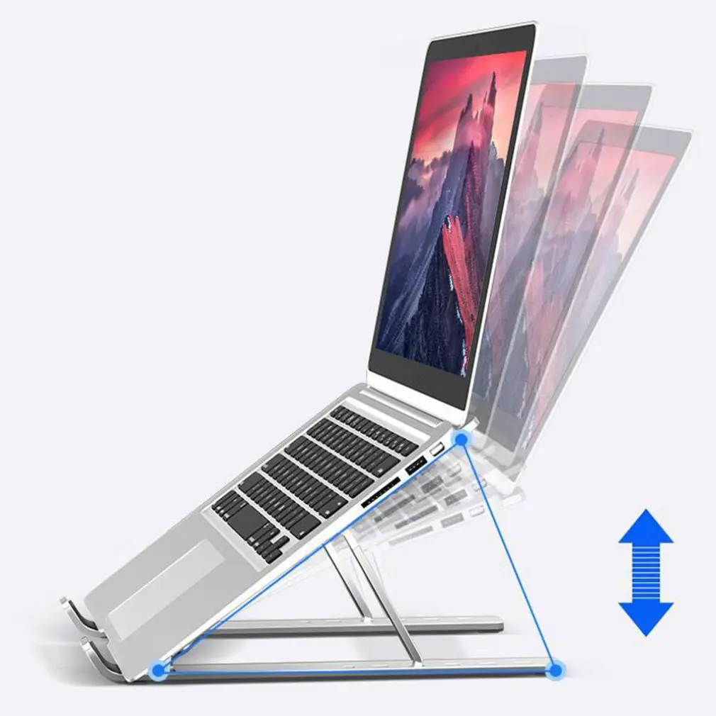 

Portable Laptop Stand Foldable Support Base Notebook Stand For Macbook Pro Lapdesk PC Computer Laptop Holder Cooling Pad Riser